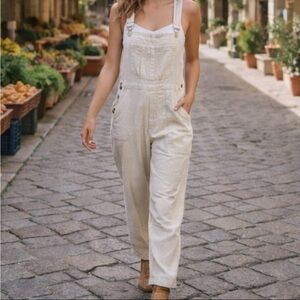 LONDON LONDON 1990s Corduroy Beige Overalls S MINT CONDITION